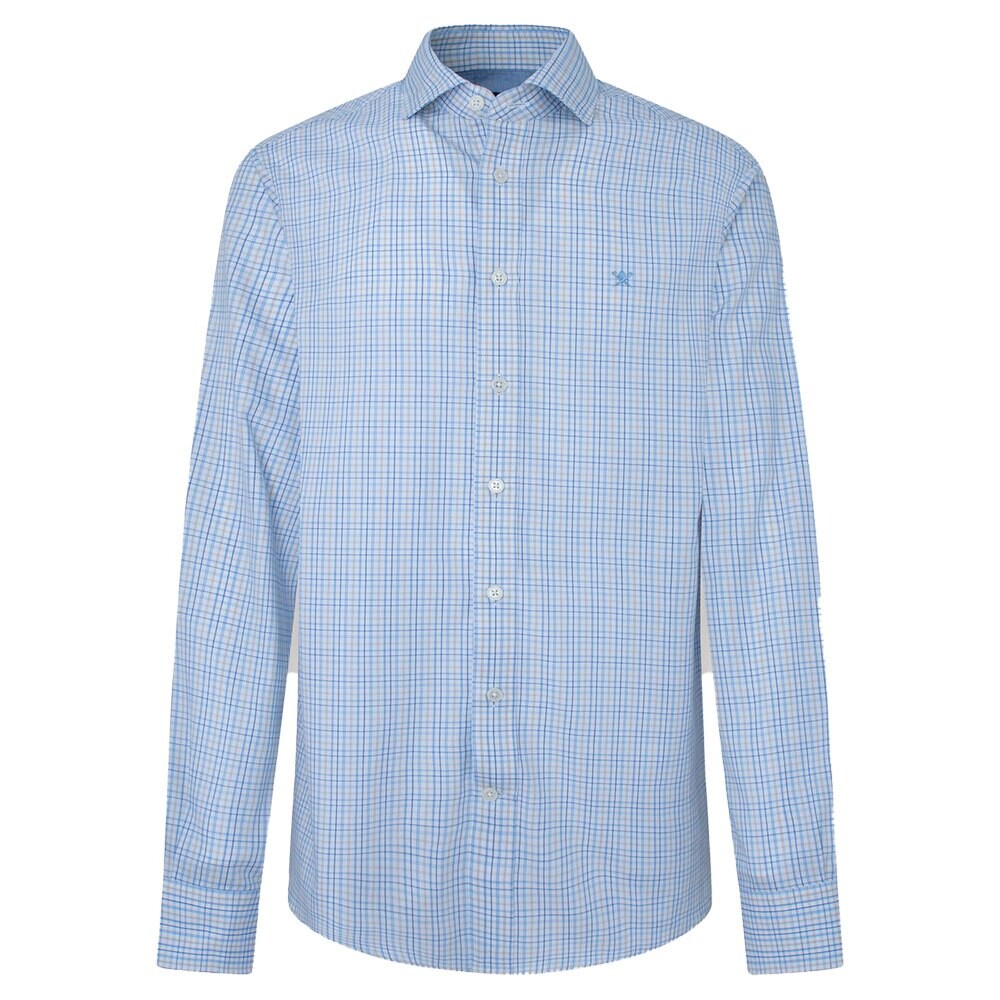 

Рубашка с длинным рукавом Hackett Classic Tattersal Check, синий