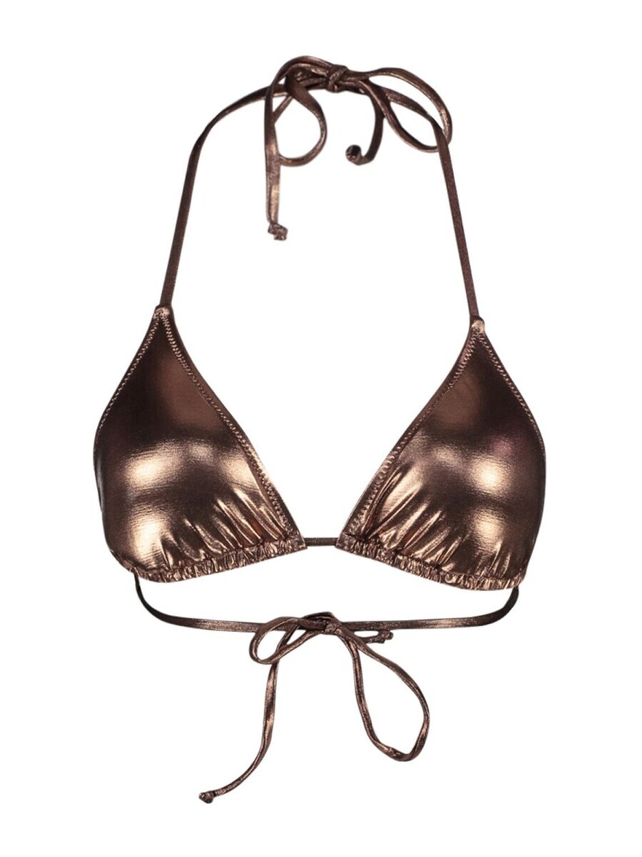 

Топ бикини Trendyol Triangle Bikini Top, коричневый