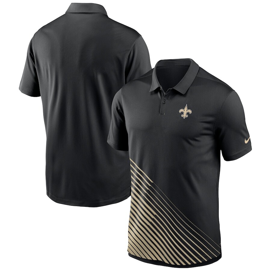 

Поло с коротким рукавом Nike New Orleans Saints, черный