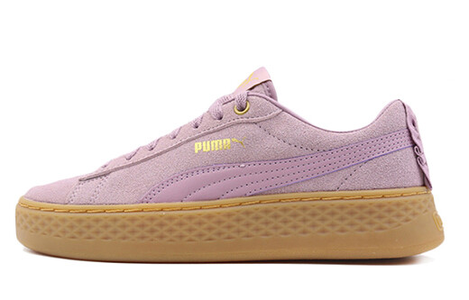 

Низкие кроссовки Puma Smash на платформе с оборками Damen Lila Braun