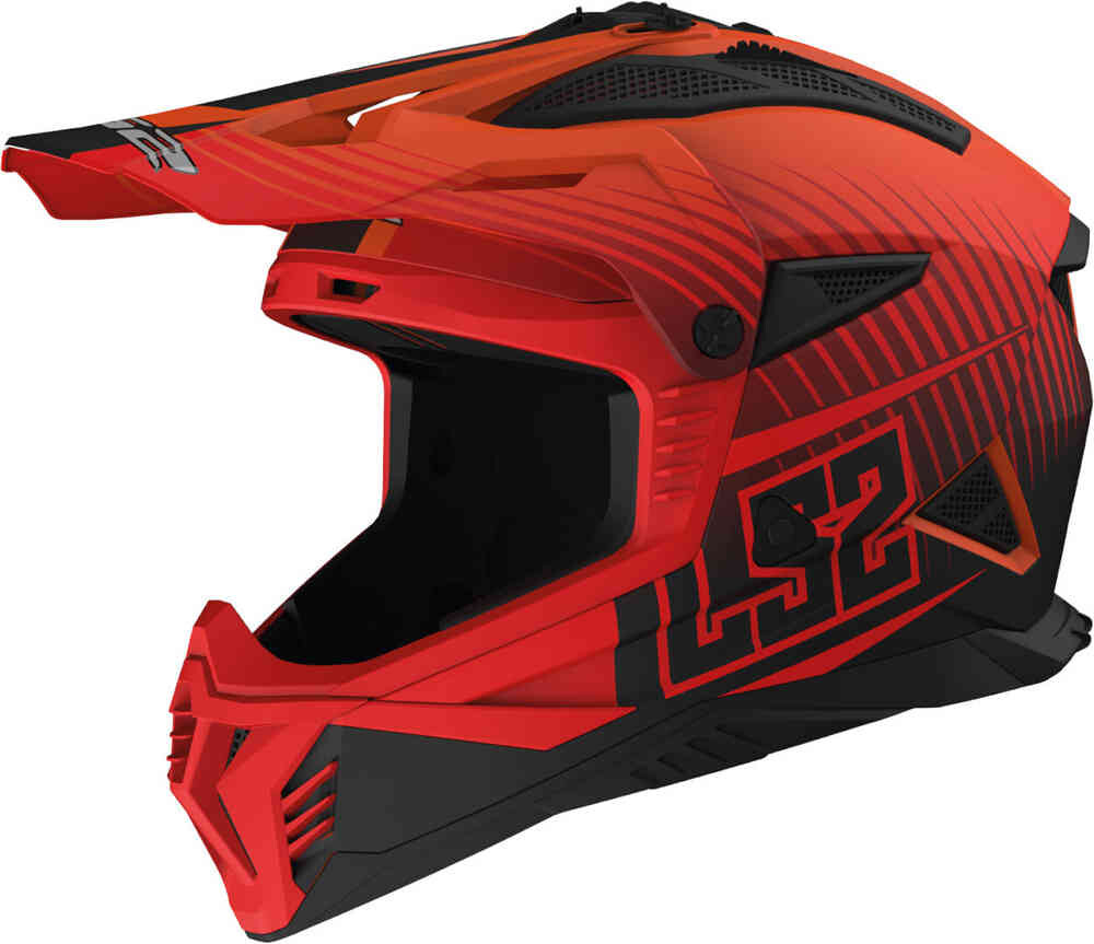 

MX708 Fast II Duck Шлем для мотокросса LS2, флуоресцентный красный