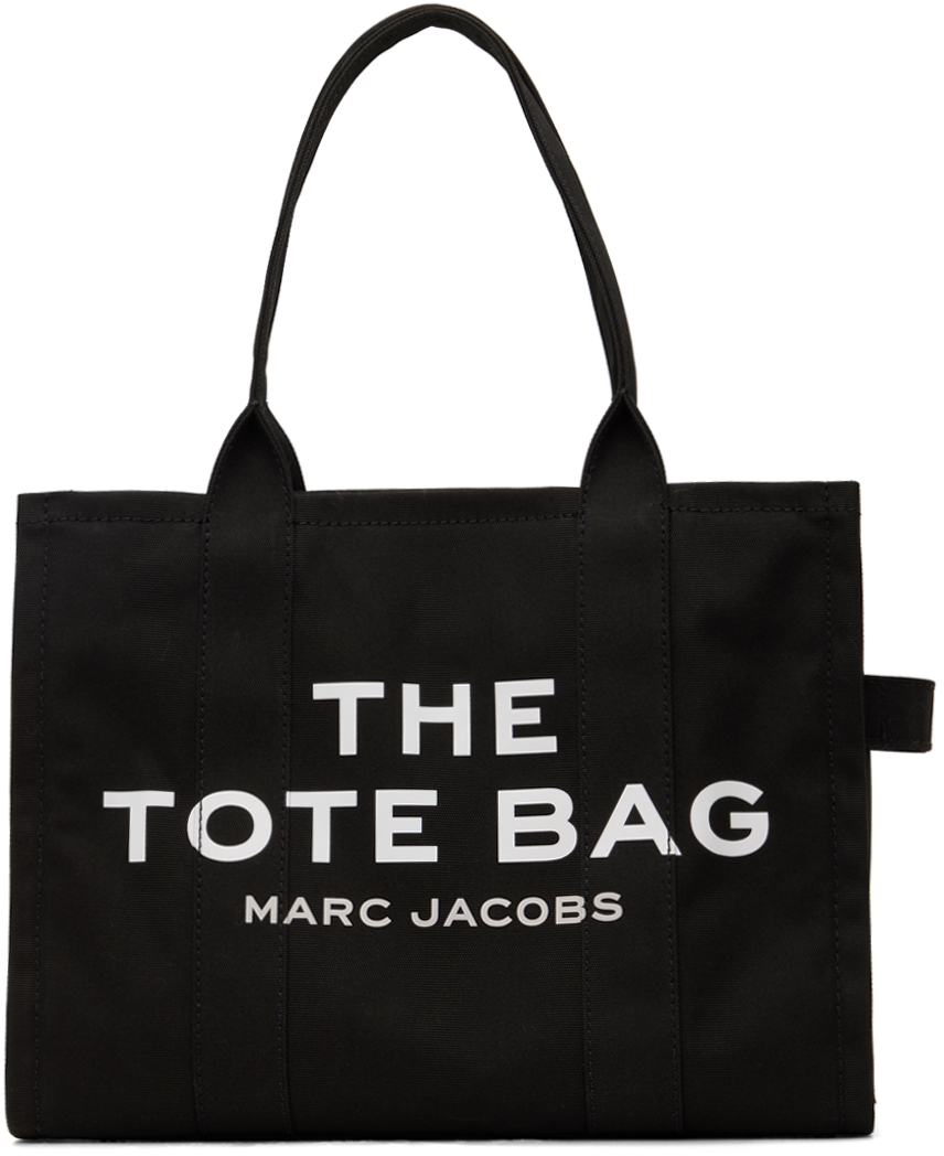 цена Черная сумка-тоут 'The Large Tote Bag' Marc Jacobs