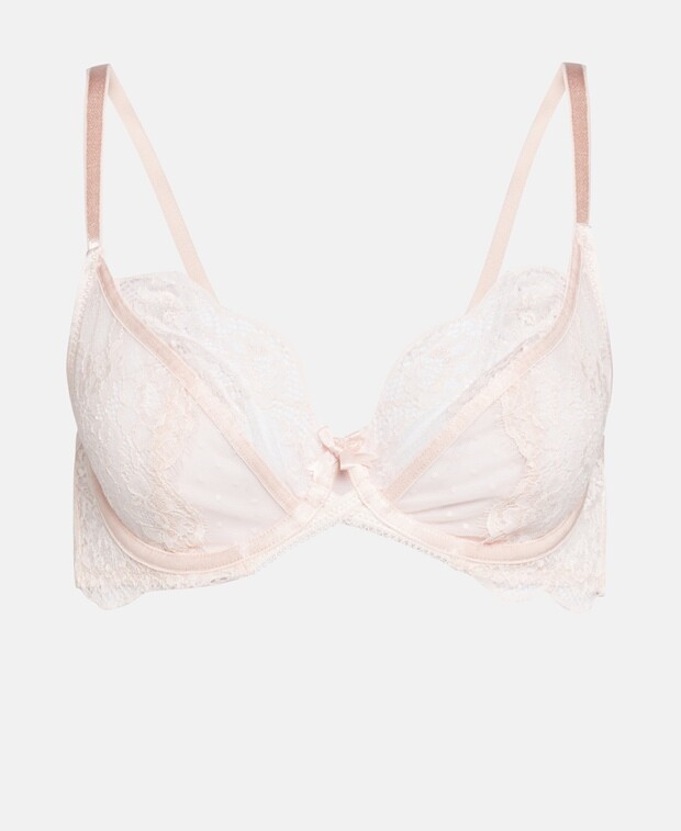 

Бюстгальтер на косточках, чашка BE Hunkemöller, розовый