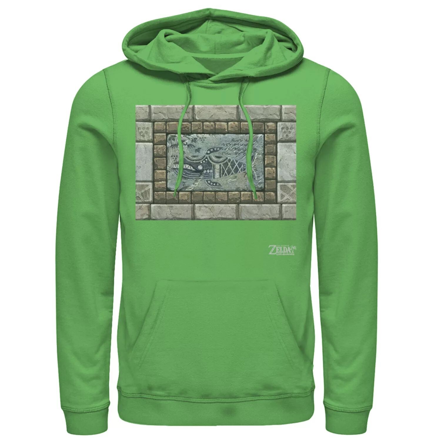 

Мужская толстовка с портретом в рамке из камня Nintendo Legend Of Zelda Links Awakening Whale Stone Licensed Character