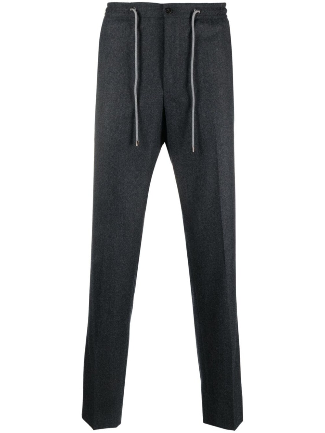 

Corneliani брюки строгого кроя с кулиской, серый