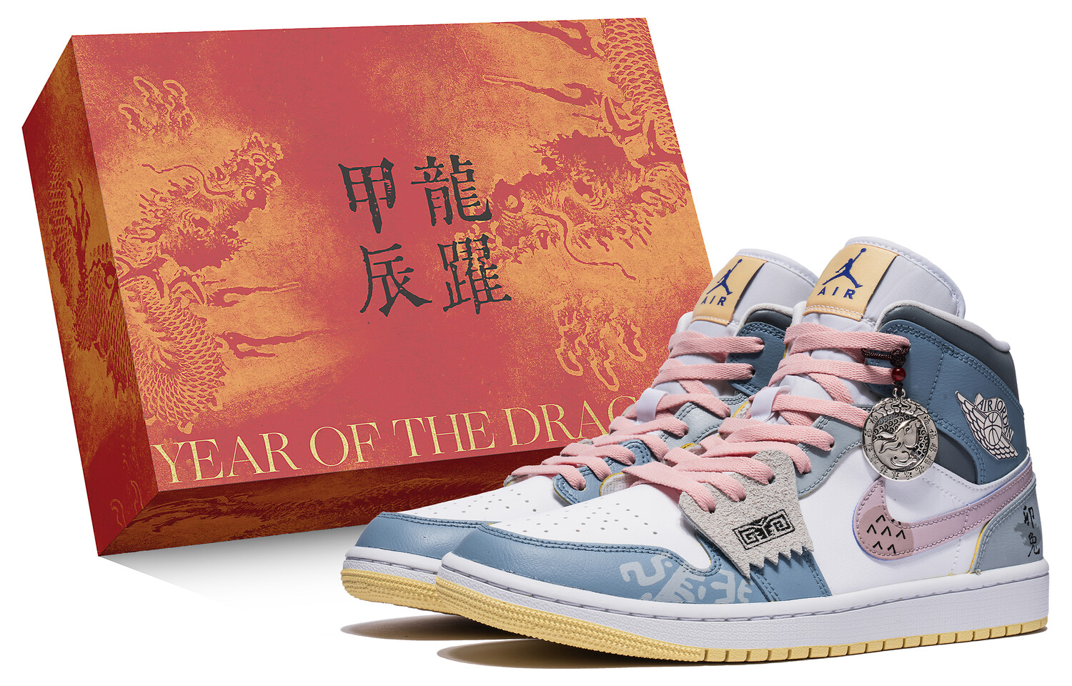 

Jordan Air Jordan 1 Vintage Баскетбольные кроссовки унисекс, Metallic Blue