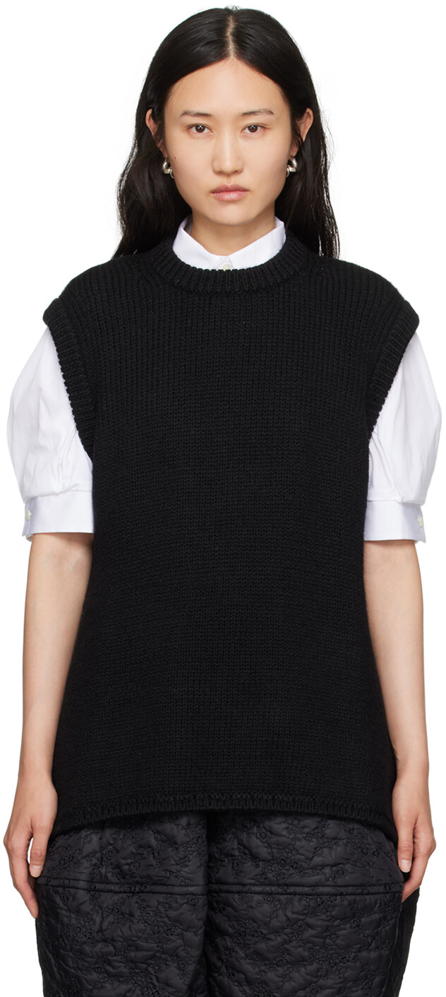 

Черный жилет с круглым вырезом Comme des Garçons
