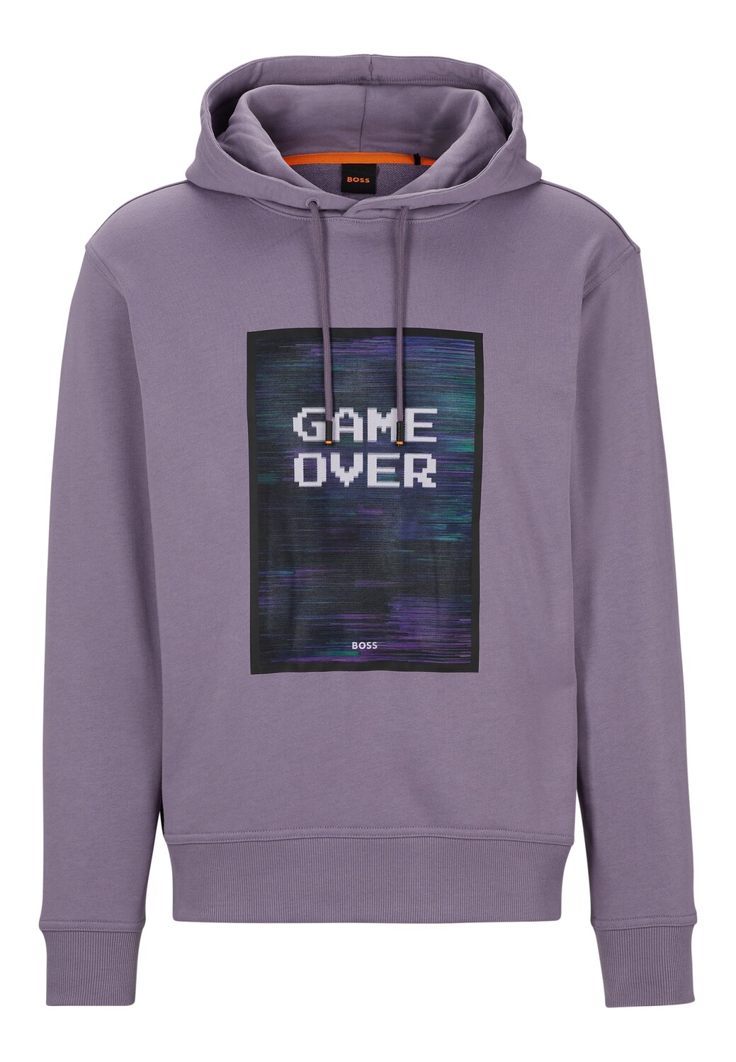 

Толстовка BOSS WEGLITCHHOOD Relaxed Fit, фиолетовый