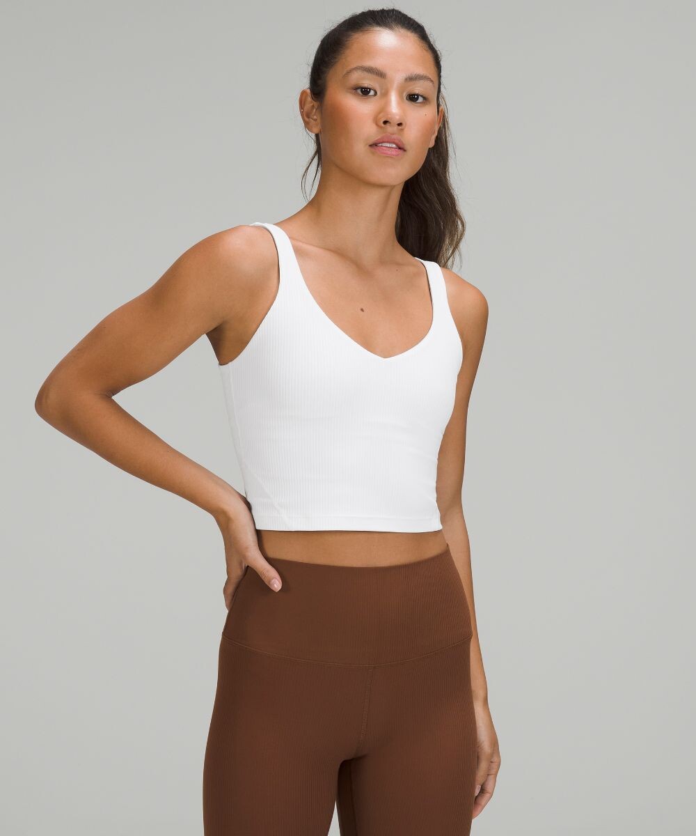 

Майка в рубчик Align Lululemon, белый