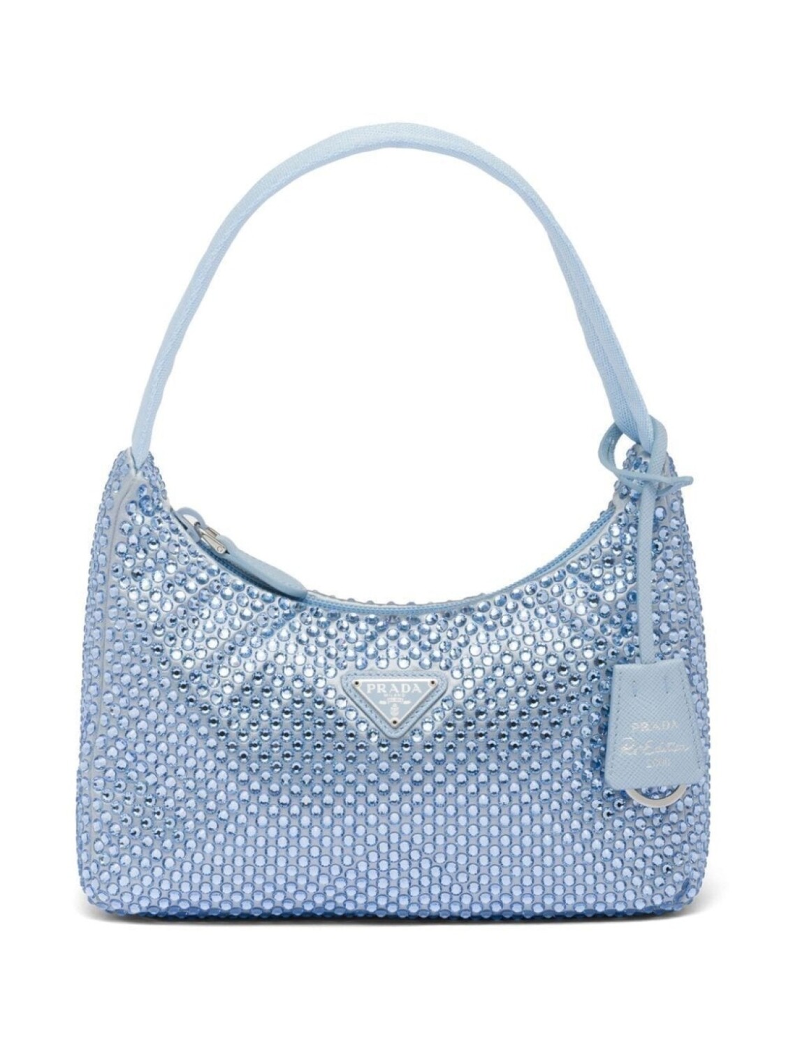 

Prada сумка на плечо Re-Edition 2000 с кристаллами, синий