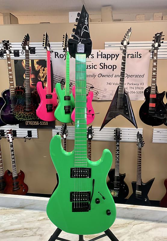 Электрогитара Dean Custom Zone Electric Guitar - Nuclear Green
