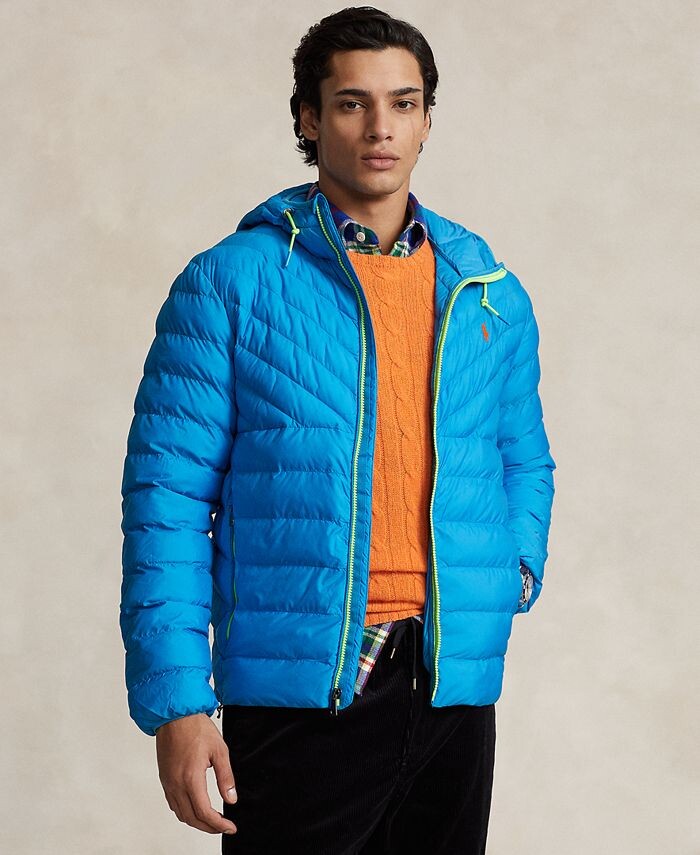 

Мужская компактная водоотталкивающая куртка Polo Ralph Lauren, синий