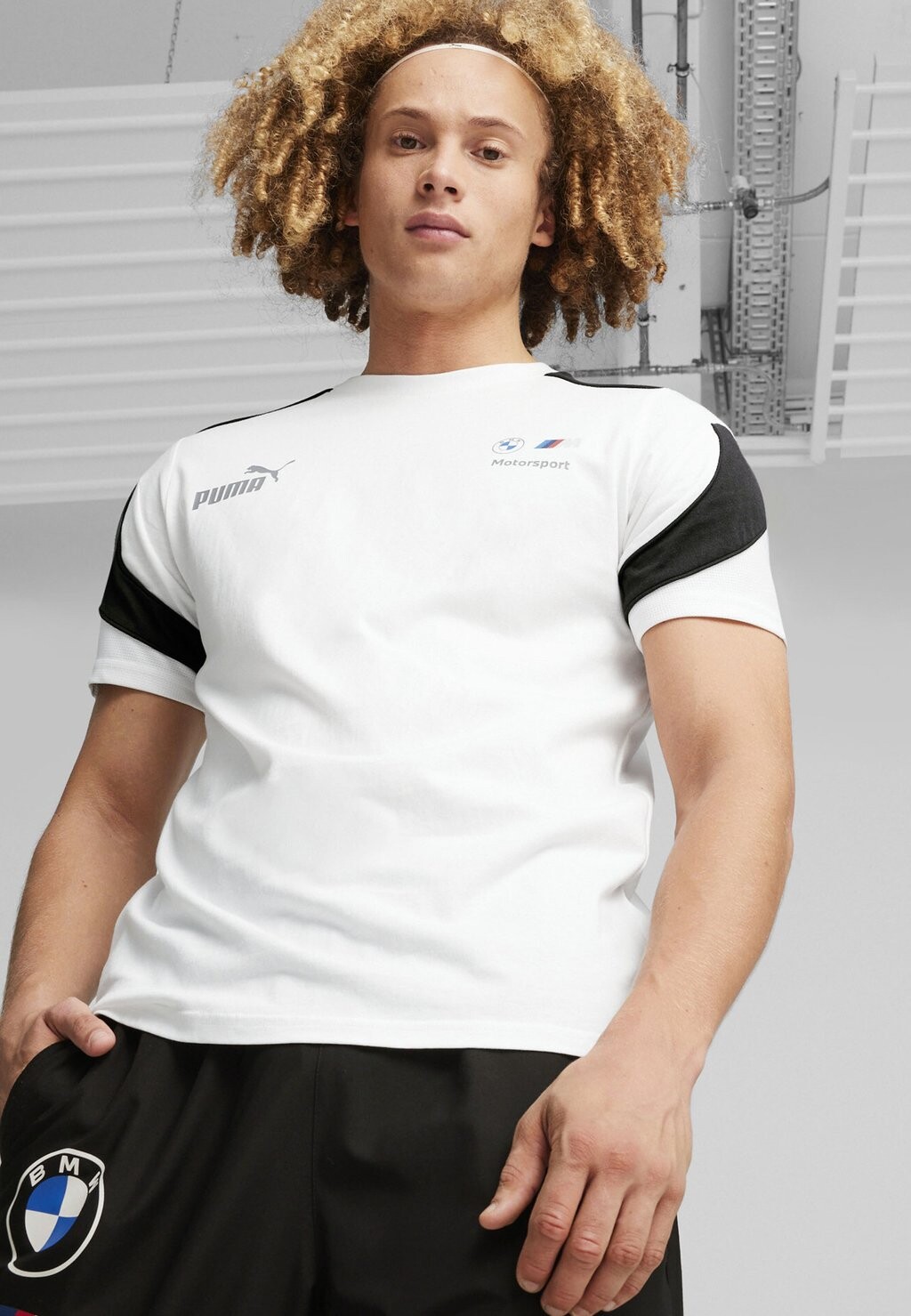 

Футболка с принтом Puma, белая, Белый