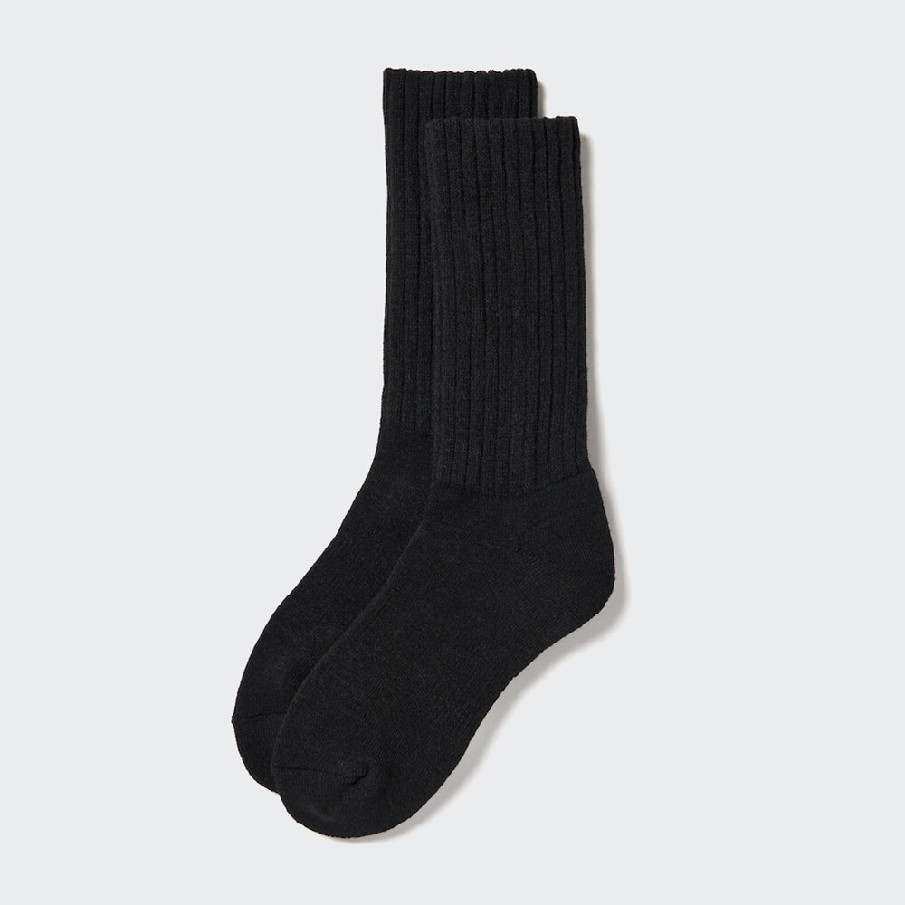 

Женские носки Uniqlo HEATTECH до середины икры, черный