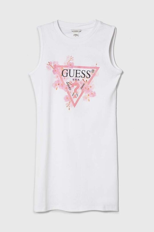 

Платье из хлопка для маленькой девочки Guess, белый