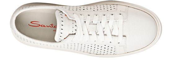

Кожаные перфорированные кроссовки Santoni