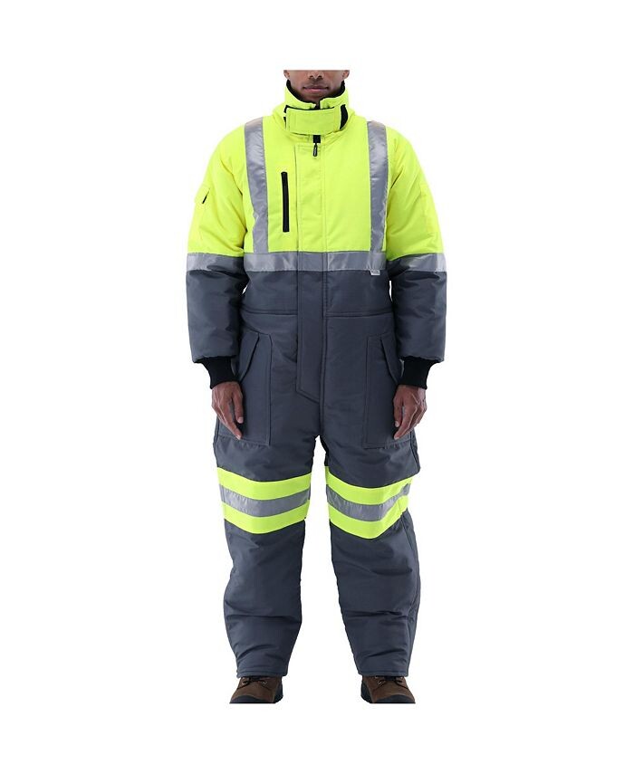 

Высокие утепленные комбинезоны HiVis с морозильной кромкой RefrigiWear, серый