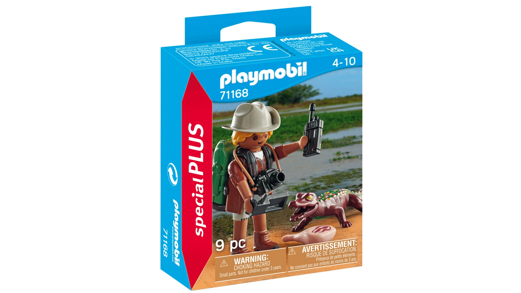special plus ниндзя со снаряжением playmobil Special plus исследователь с молодым кайманом Playmobil