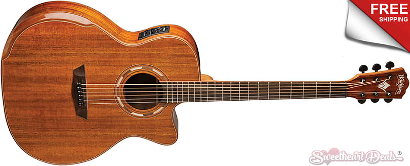 Акустическая гитара Washburn Comfort Series | WCG55CE Acoustic Electric Guitar KOA