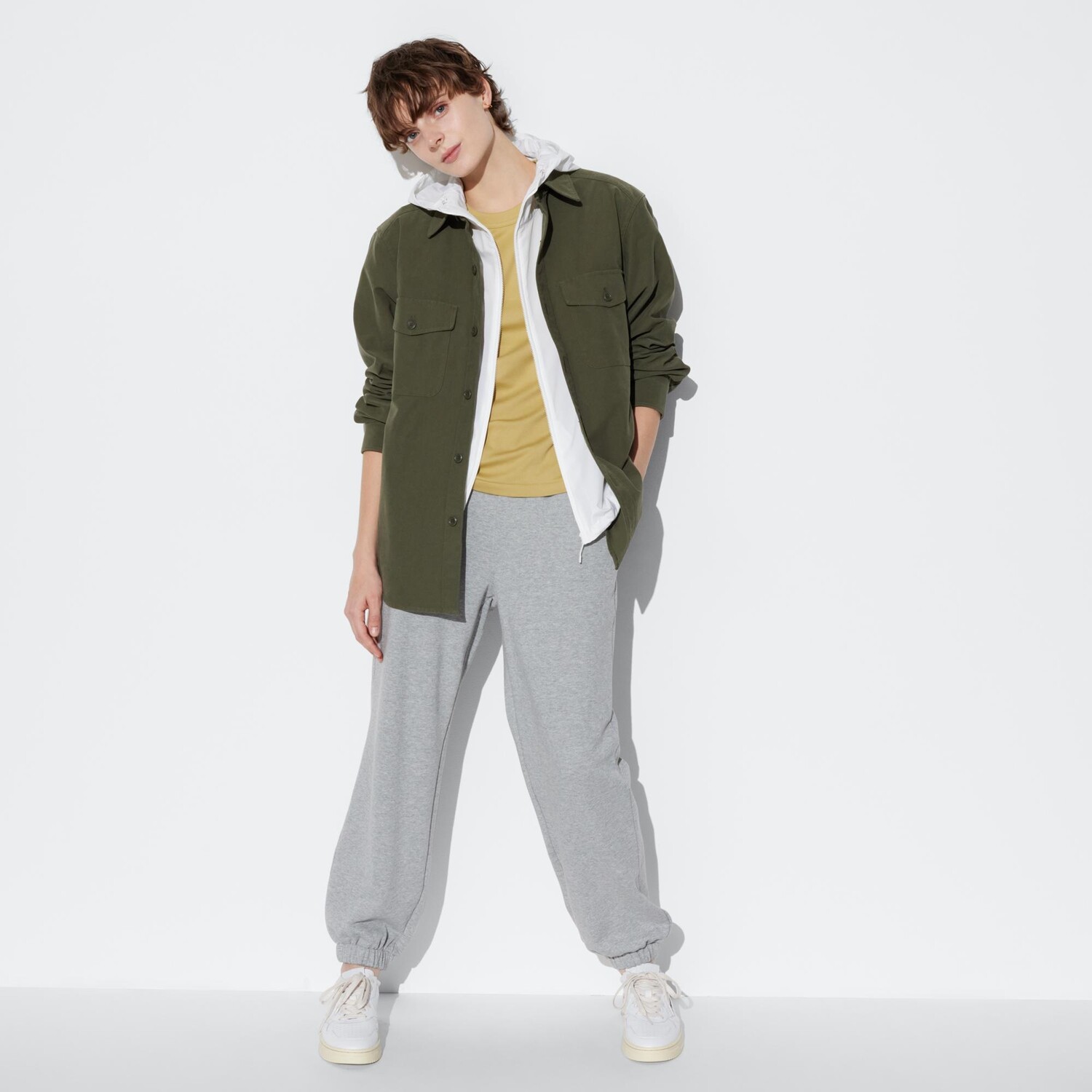 

Спортивные штаны (длиннее 70-72 см) можно установить. UNIQLO, серый