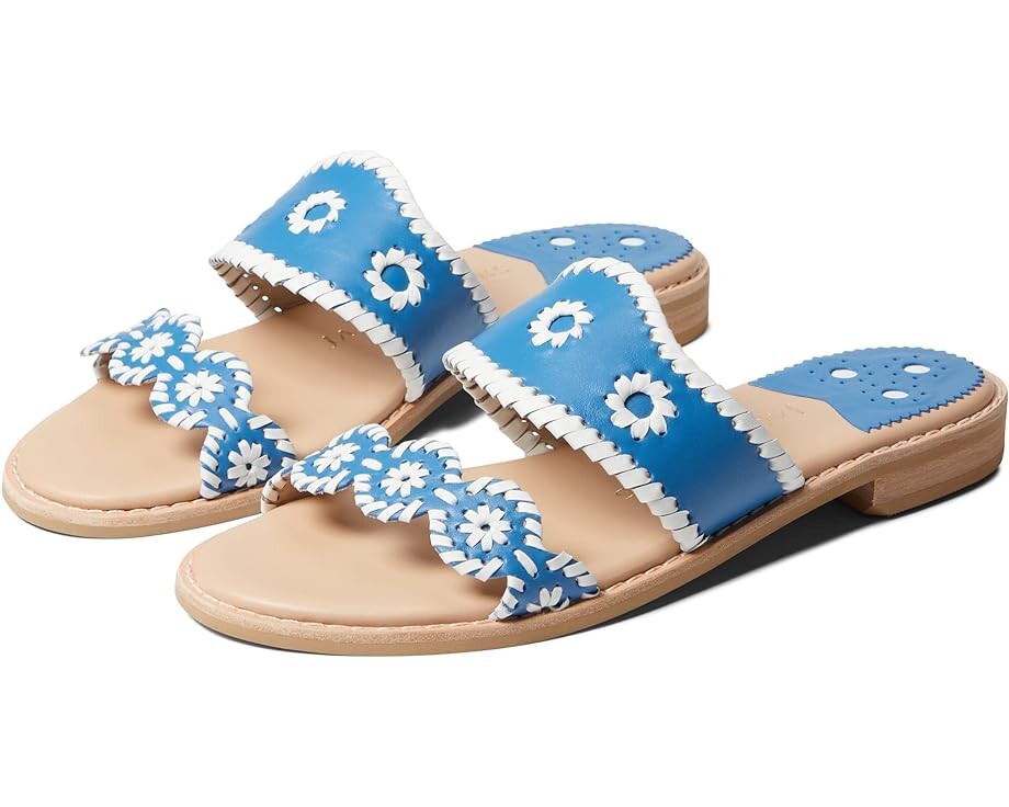 

Сандалии Jack Rogers Caroline Flat Sandal, цвет Atlantic/White