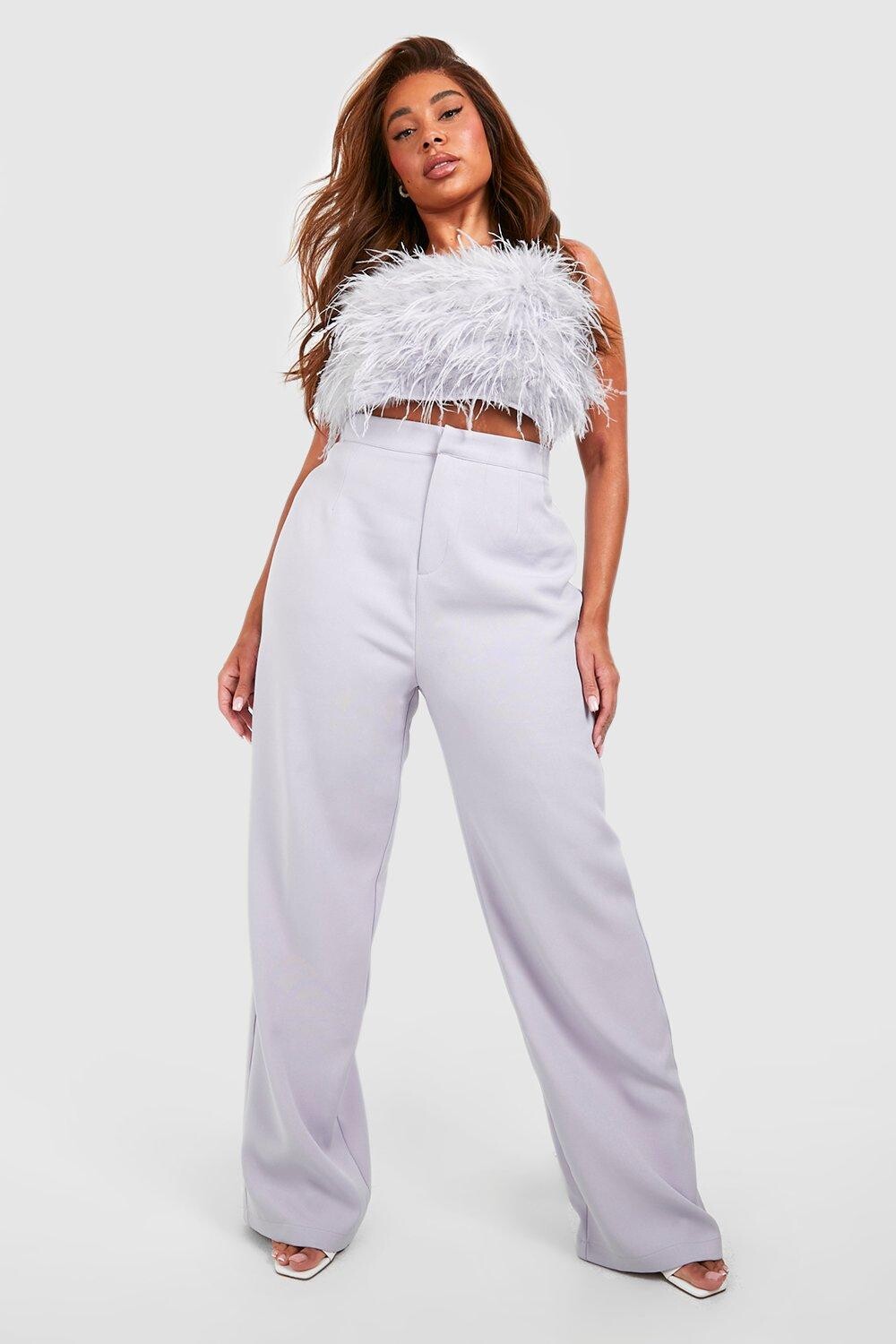 

широкие брюки Boohoo, синий