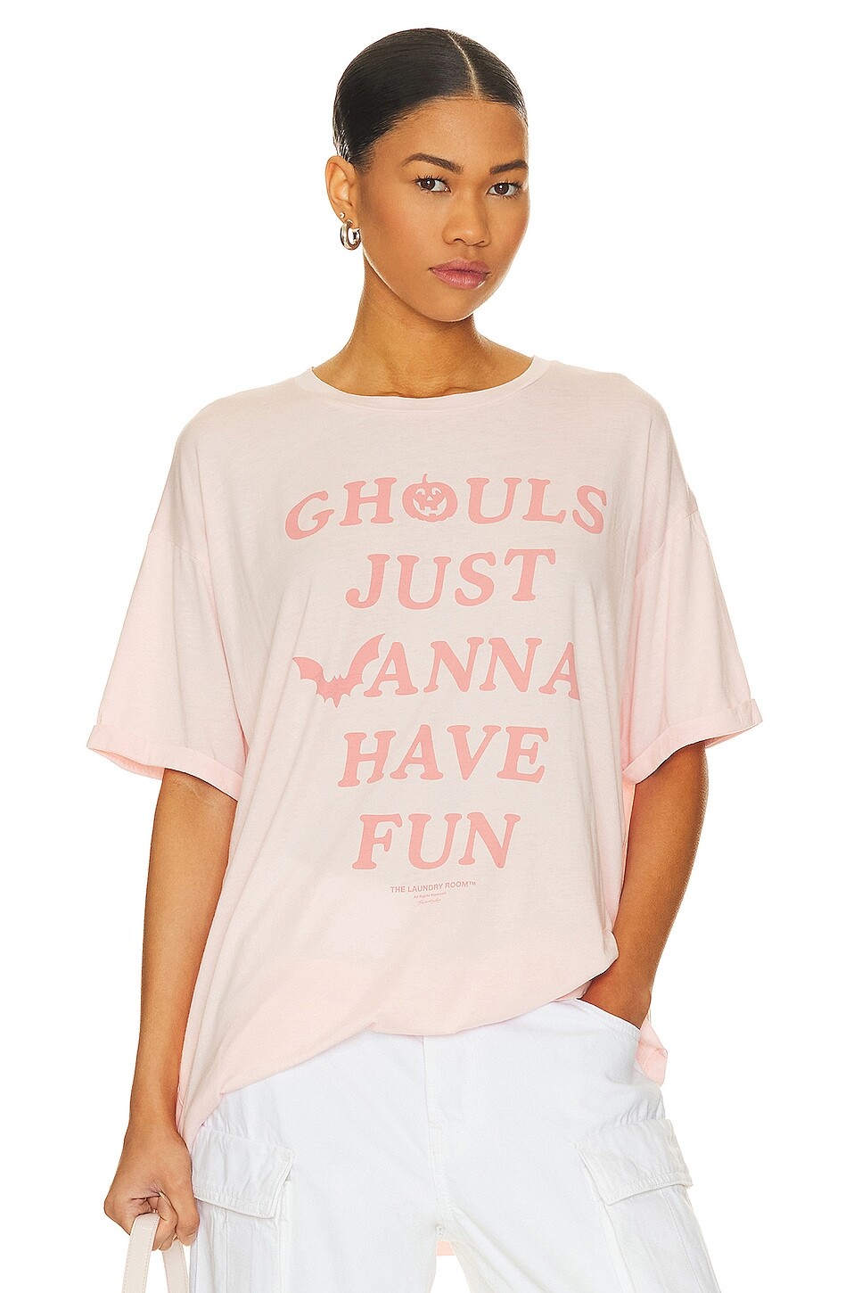 

Футболка The Laundry Room Ghouls Just Wanna Have Fun Oversized, цвет Blush Pink