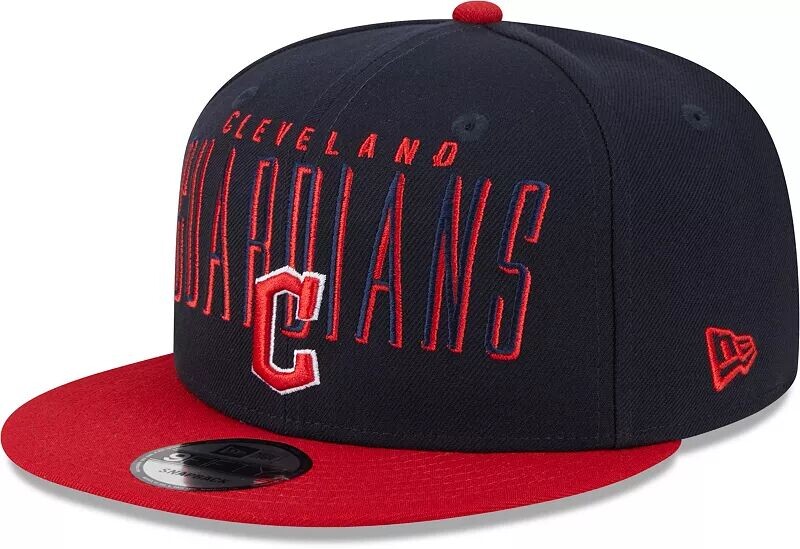 

Мужская кепка New Era Cleveland Guardians Navy 9Fifty с регулируемым заголовком