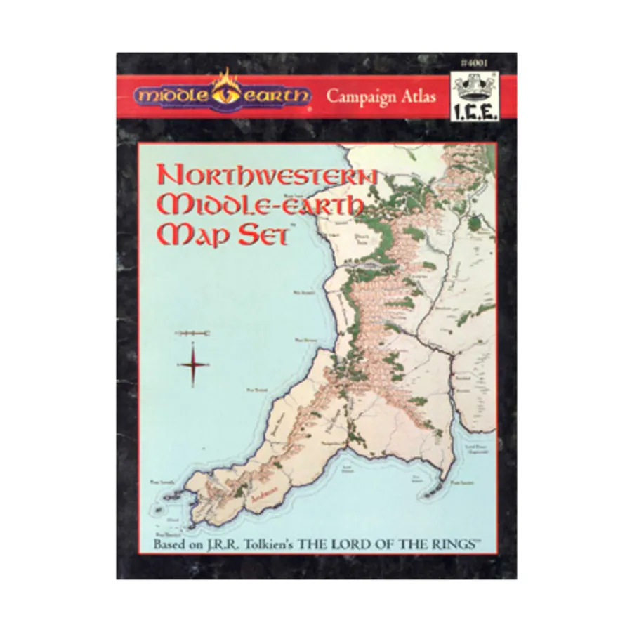 

Northwestern Middle-Earth Map Set, Middle-Earth Role Playing (MERP) (2nd Edition), мягкая обложка