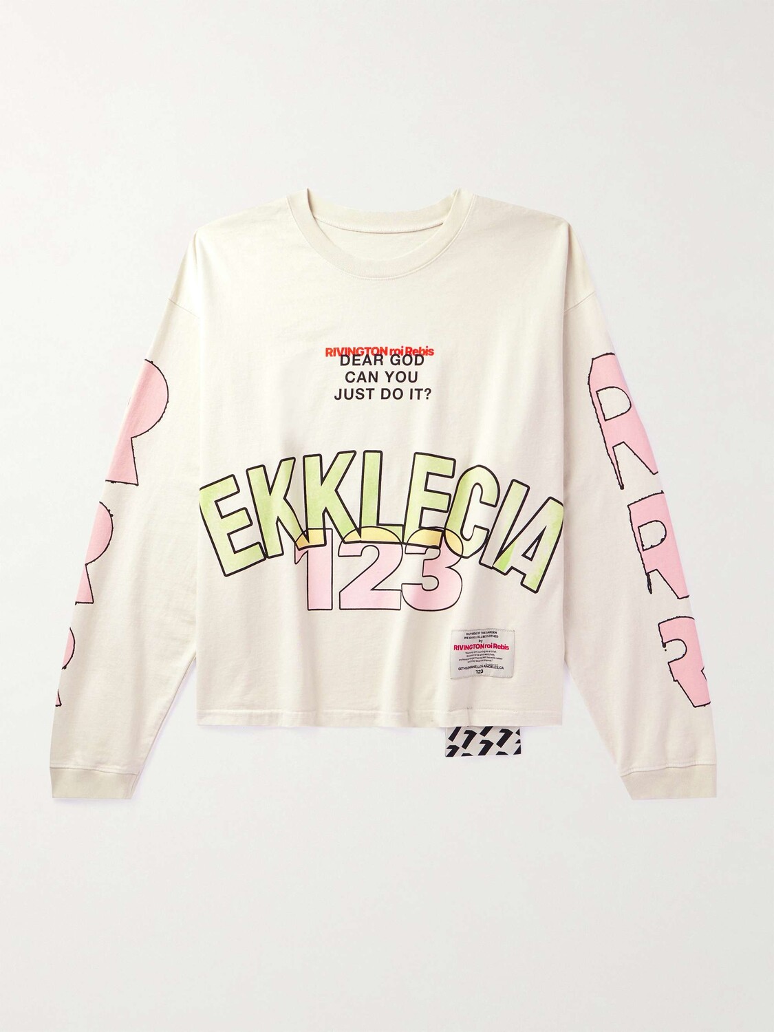 

Футболка из хлопкового джерси с логотипом Ekklecia Rrr123, белый