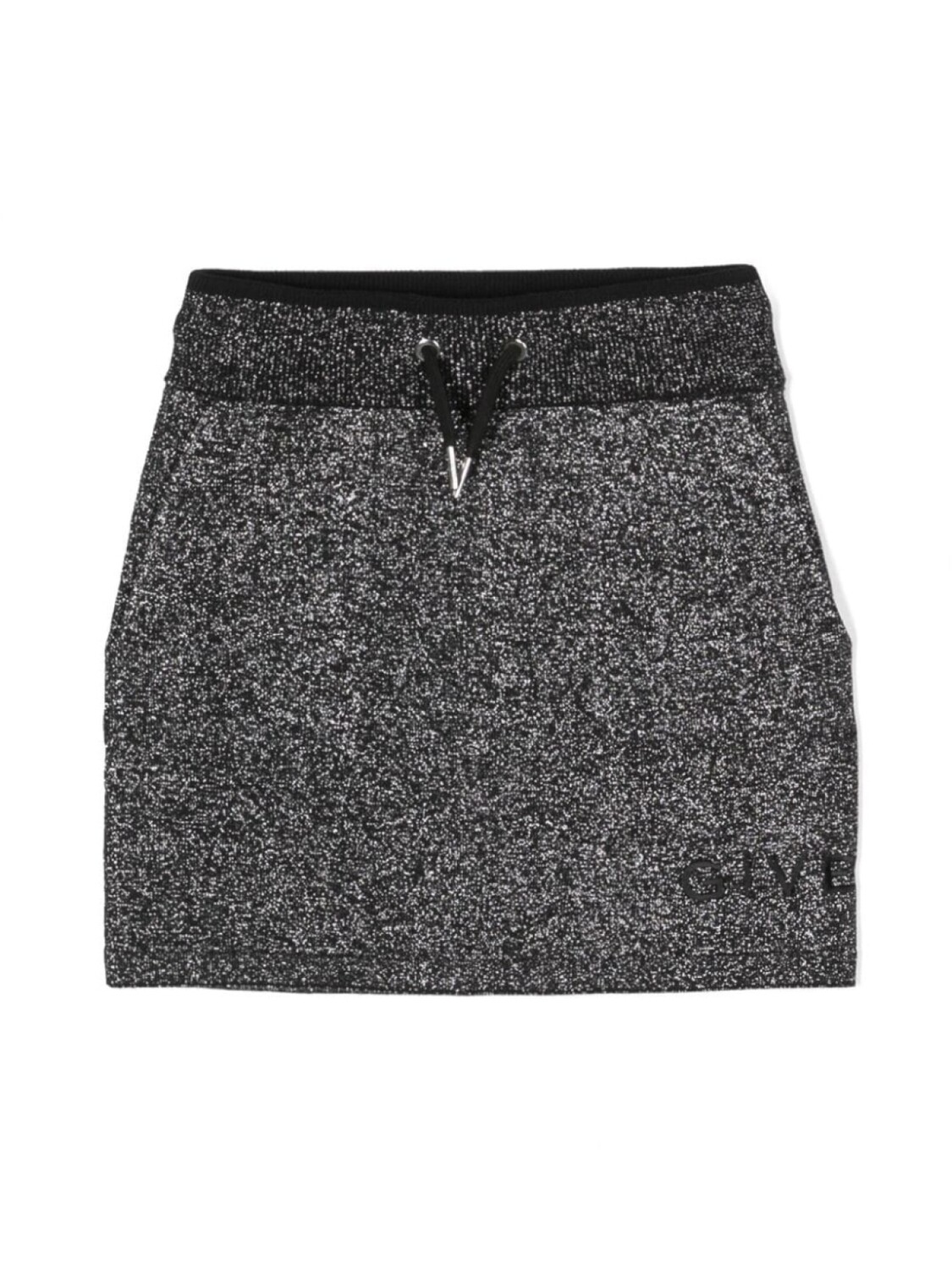 

Givenchy Kids короткая юбка с пайетками, черный
