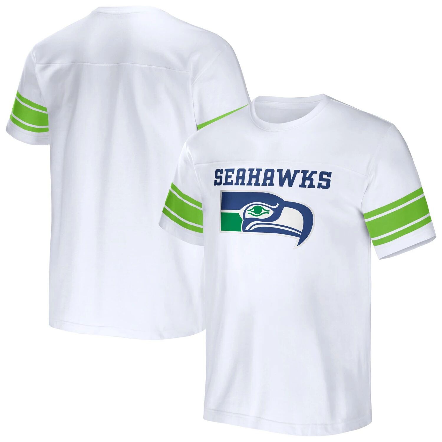 

Мужская белая футболка в полоску из коллекции NFL x Darius Rucker от Fanatics Seattle Seahawks Football