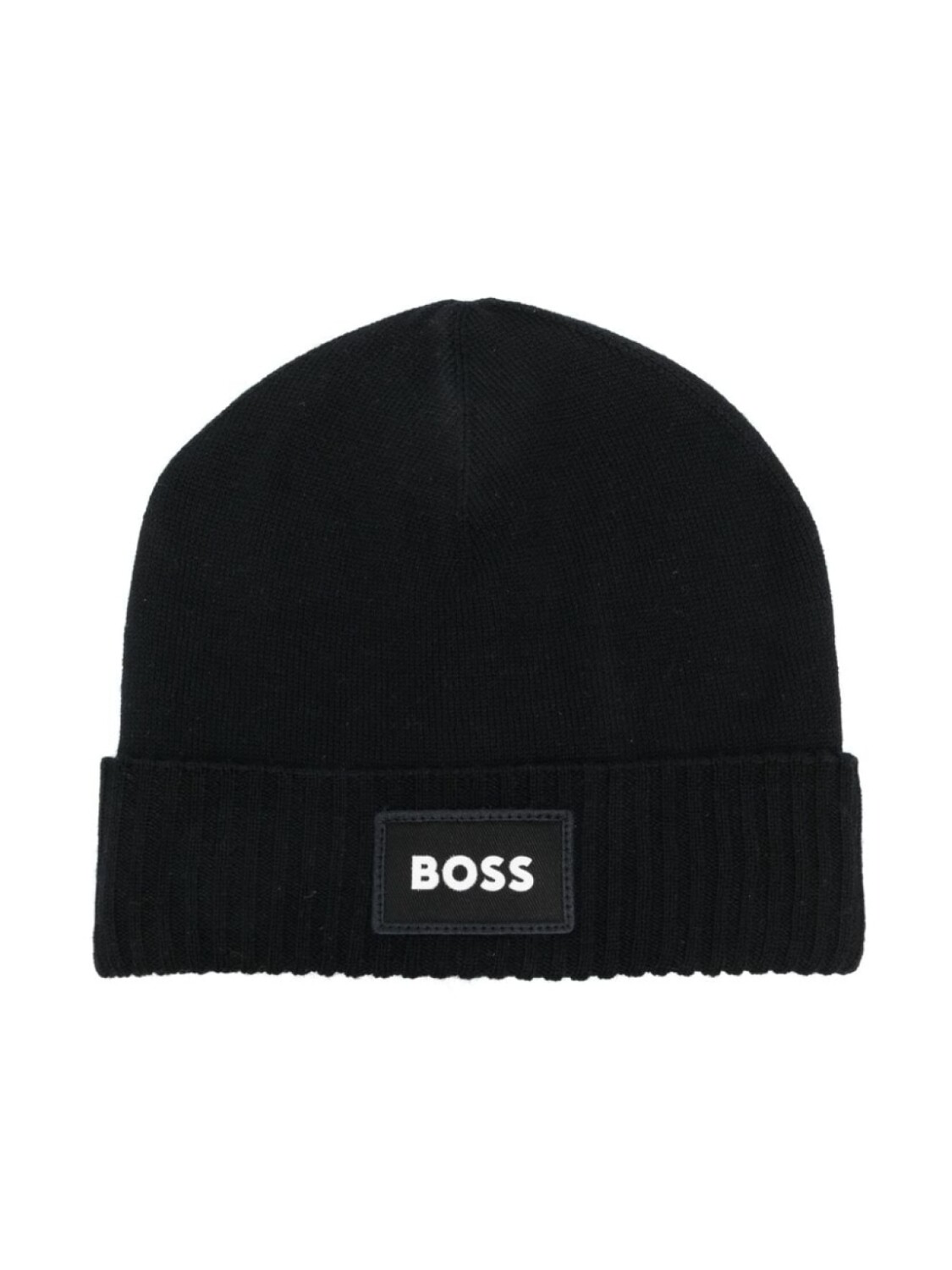 

BOSS Kidswear шапка бини с вышитым логотипом, черный