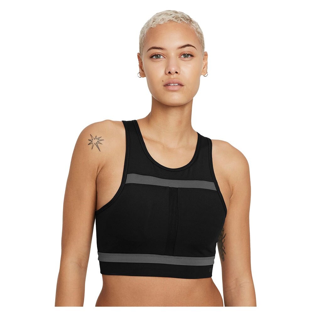 

Спортивный бюстгальтер Nike Dri Fit Swoosh Run Division Medium Support, черный