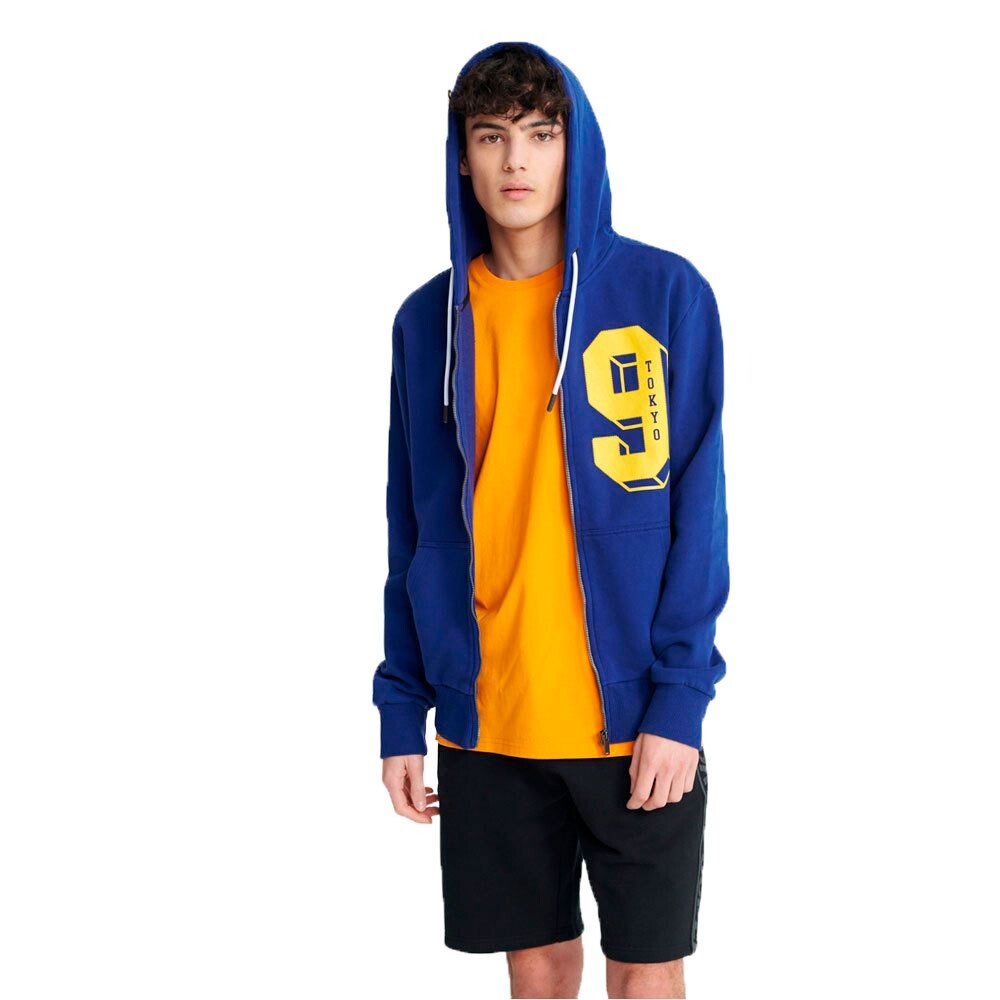 

Толстовка Superdry Collegiate Classic Full Zip, синий