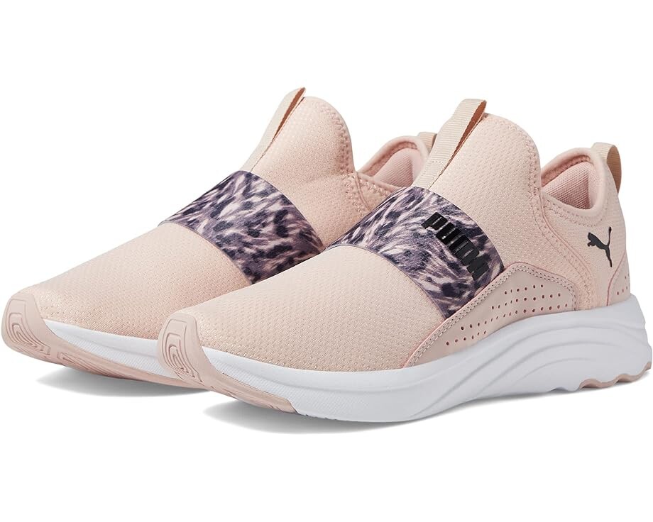 

Кроссовки PUMA Softride Sophia Slip-On Safari Glam, цвет Rose Quartz/Dusty Plum