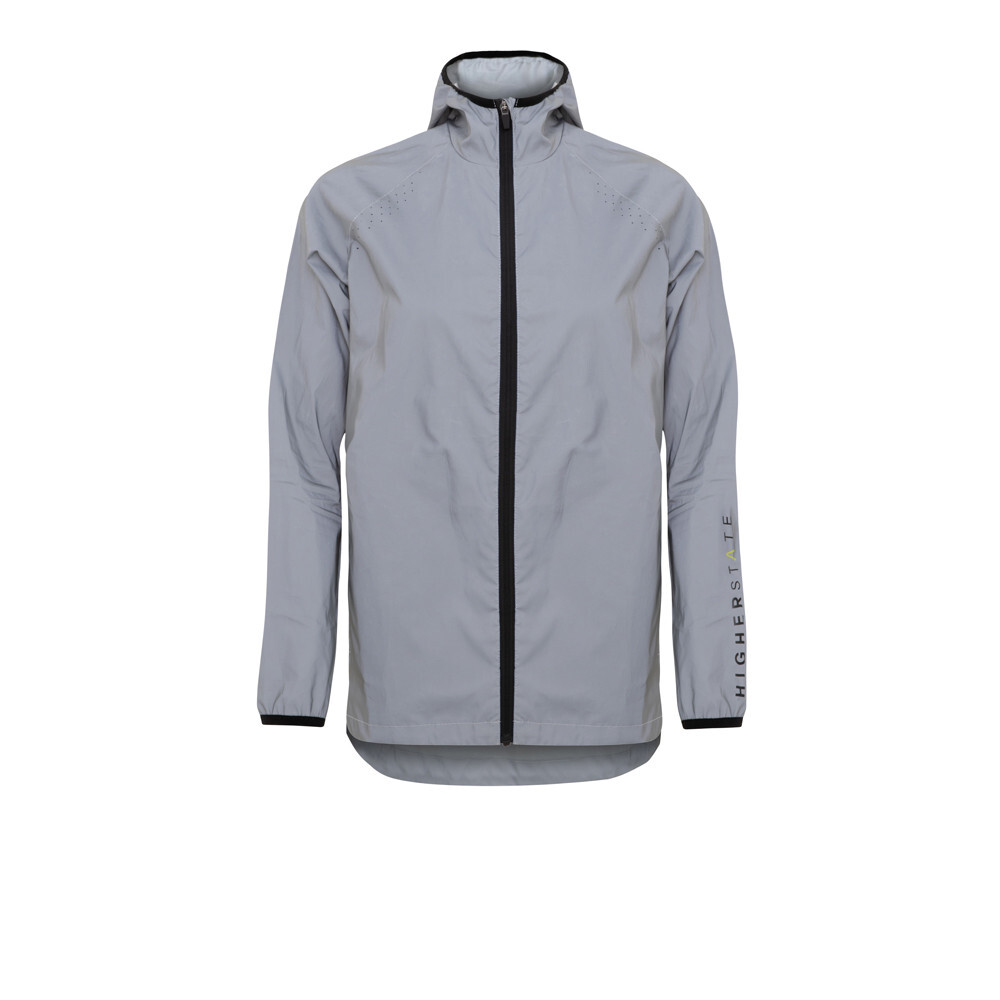 

Куртка Higher State All Over Reflect Hooded Running, серебряный, Серый