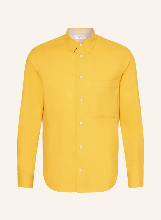 Фланелевая рубашка стандартного кроя Cos, желтый
