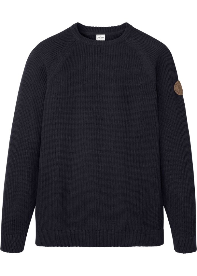 

Свитер из переработанного хлопка John Baner Jeanswear, синий