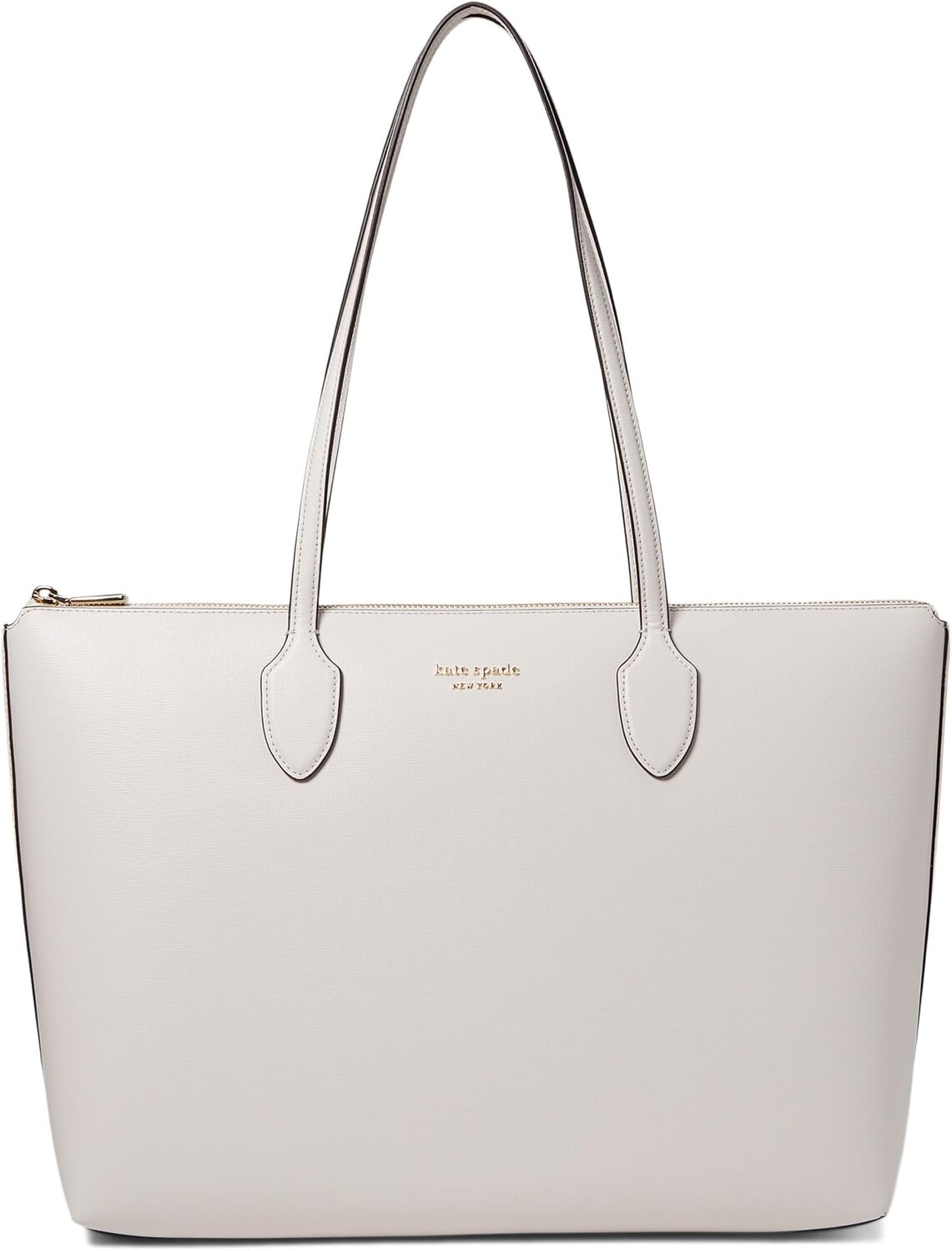 

Сумка-тоут Kate Spade New York Bleecker Saffiano Leather Large Zip Top Tote, цвет Parchment