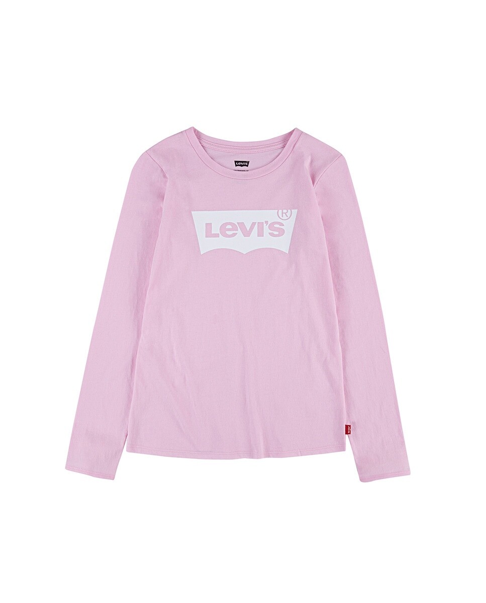 

Футболка для девочки с рисунком спереди Levi's, розовый