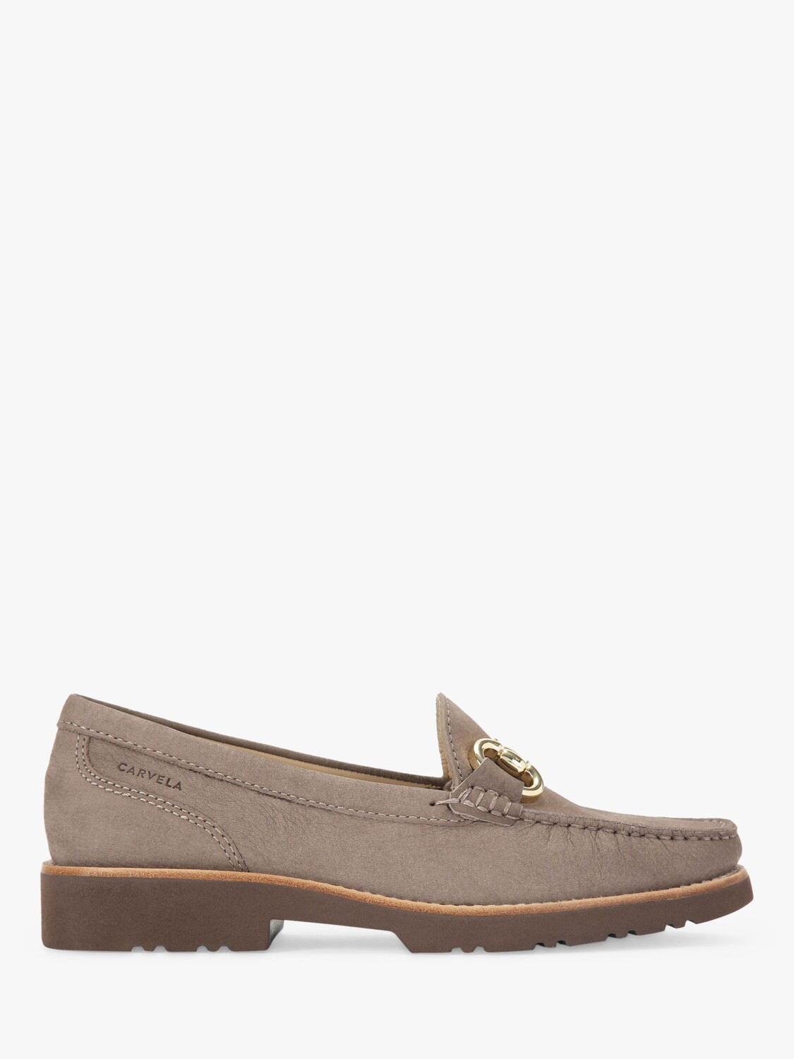 

Замшевые лоферы с отделкой Chord Snaffle Carvela, серый