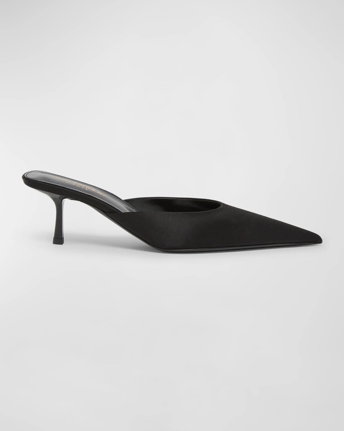 

Шелковые туфли-мюли Barbara Saint Laurent, цвет Black