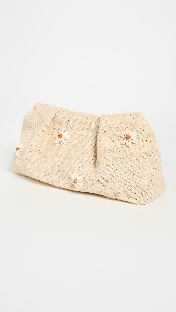 

Сумка-клатч Sensi Studio Medium Sisal Pouch with Shells, натуральный