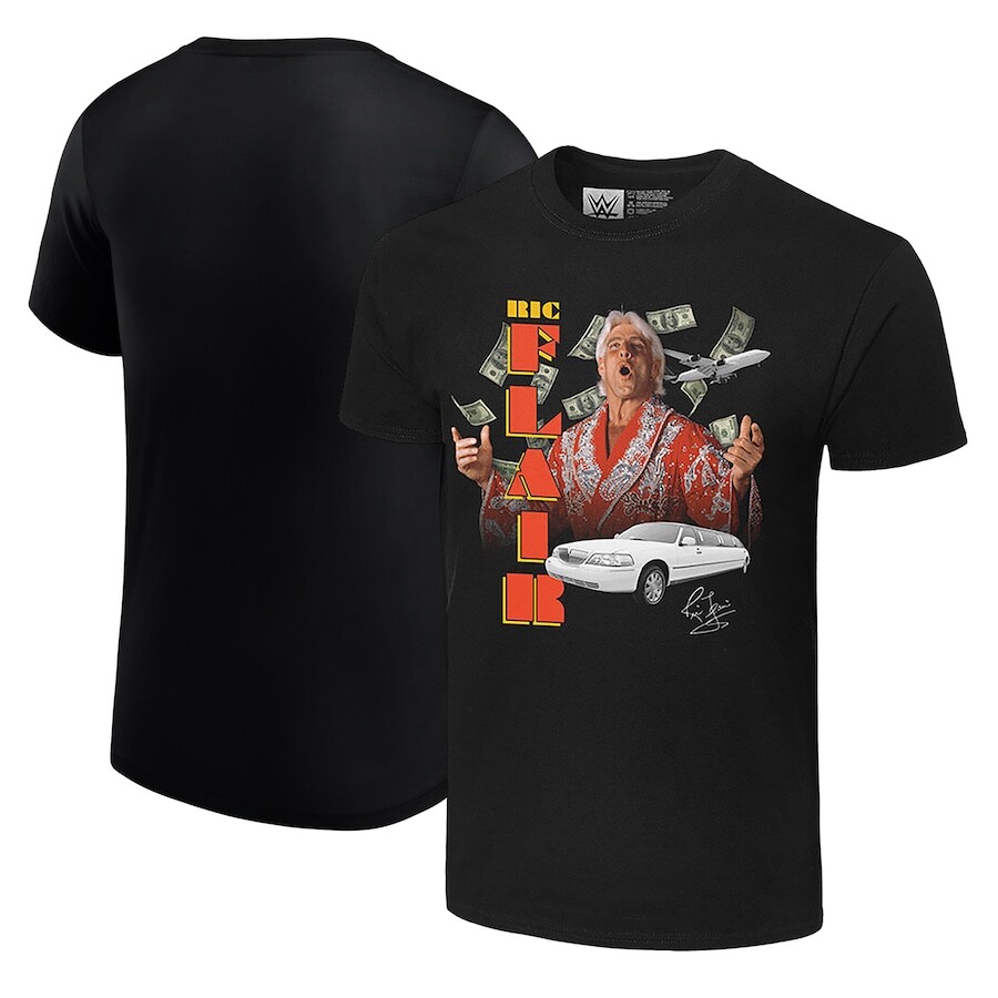 

Футболка с коротким рукавом WWE Authentic Ric Flair, черный