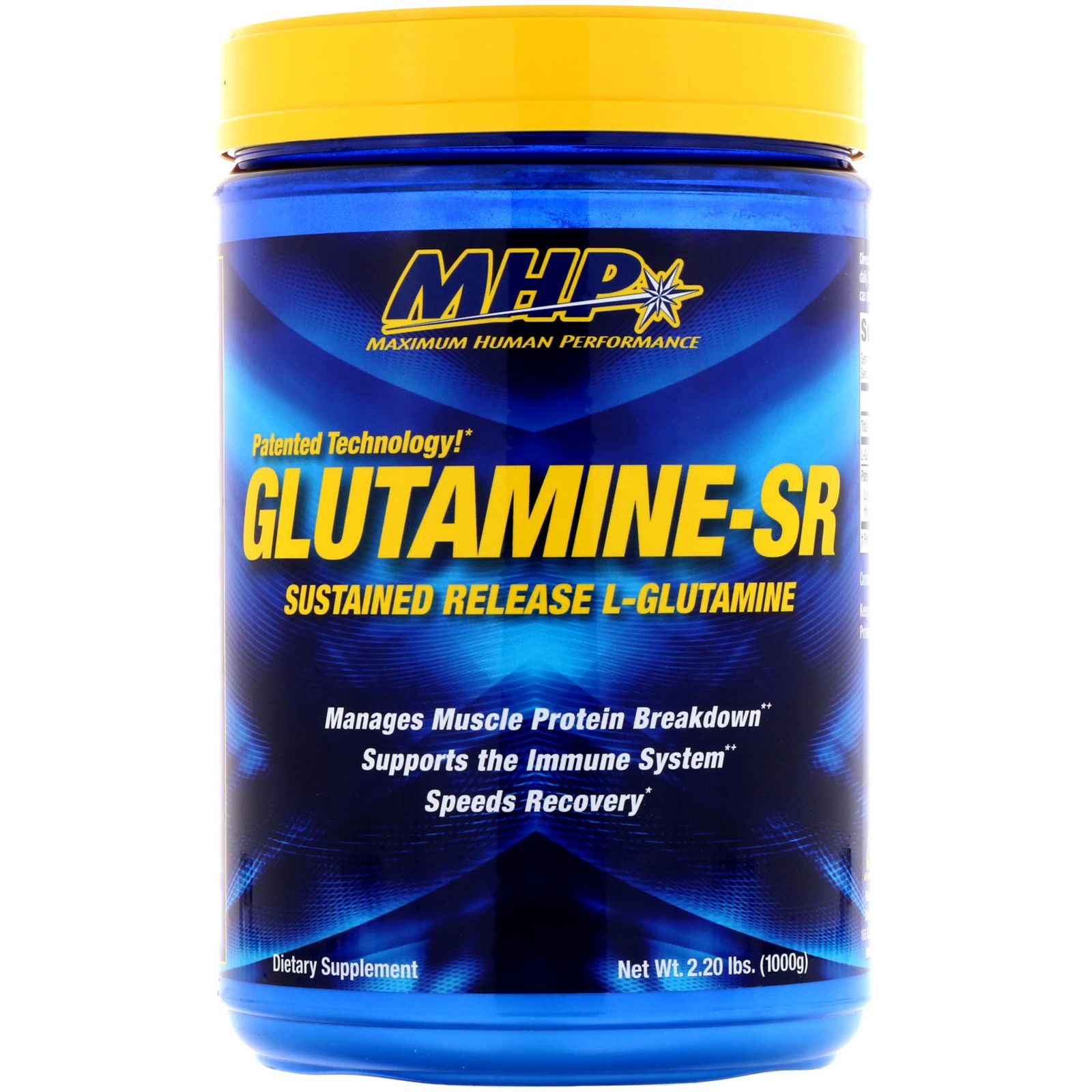 цена Maximum Human Performance LLC Glutamine-SR 2,20 фунта (1000 г)