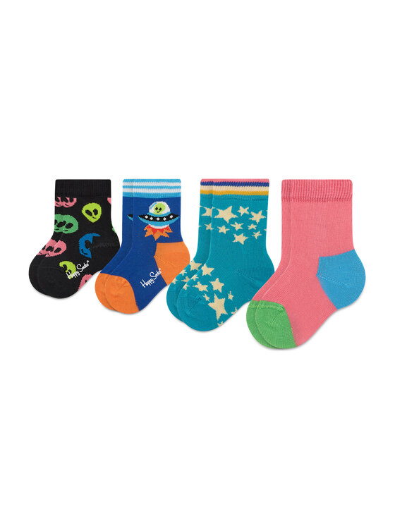 

Комплект из 4 высоких детских носков Happy Socks, мультиколор