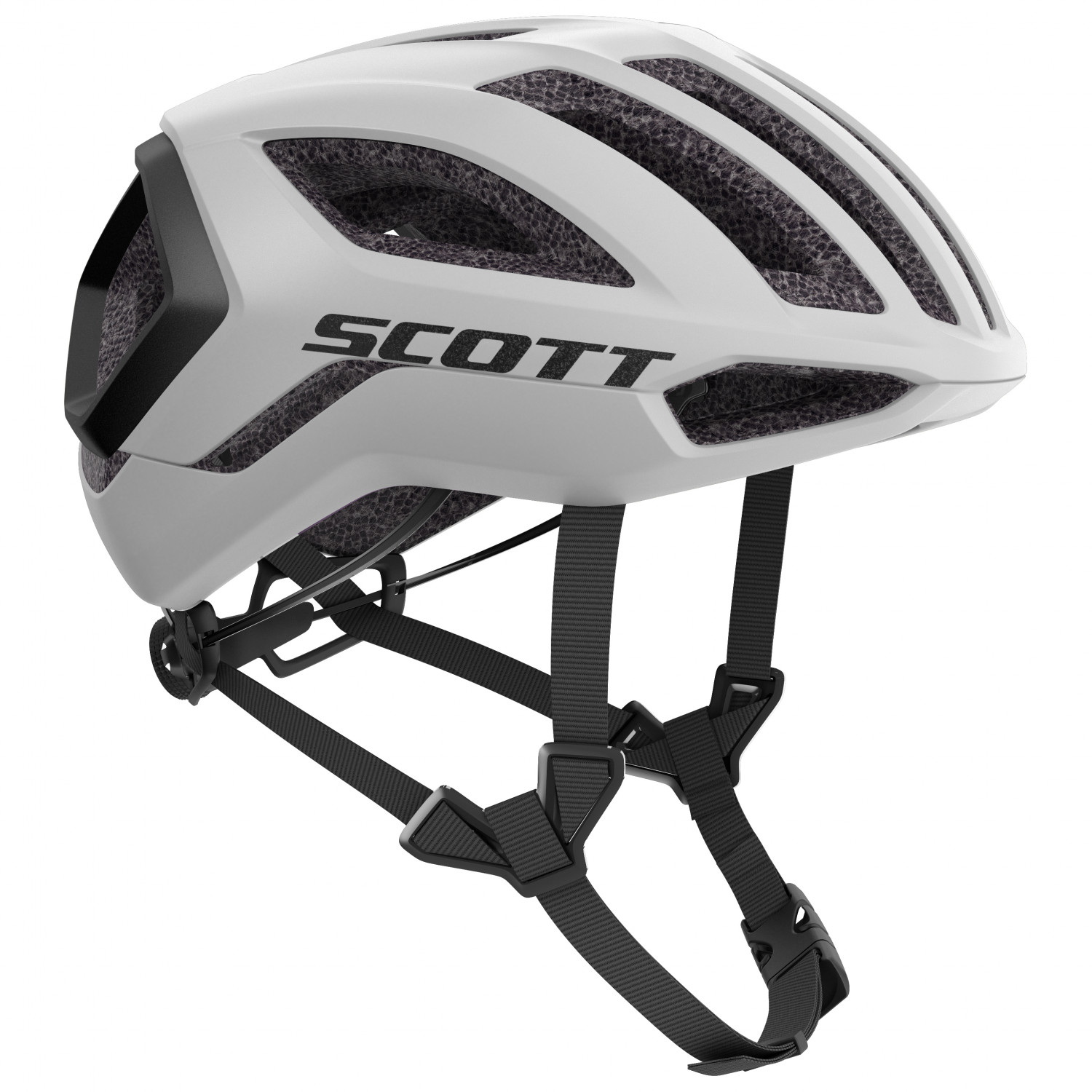 велосипедный шлем scott helmet arx plus ce цвет prism green purple Велосипедный шлем Scott Helmet Centric Plus (CE), цвет White/Black
