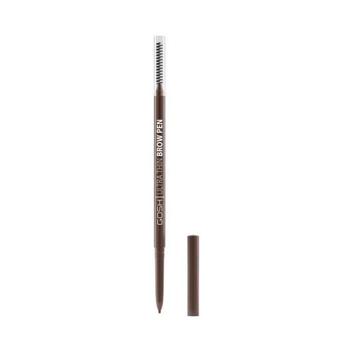цена Карандаш для бровей Lápiz de Cejas con Cepillo Ultra Thin Brow Pen Gosh, 002 Grey Brown
