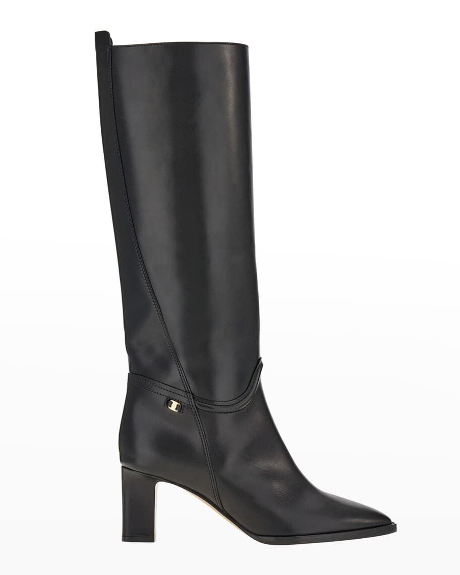 

Кожаные сапоги до колен Torris Ferragamo